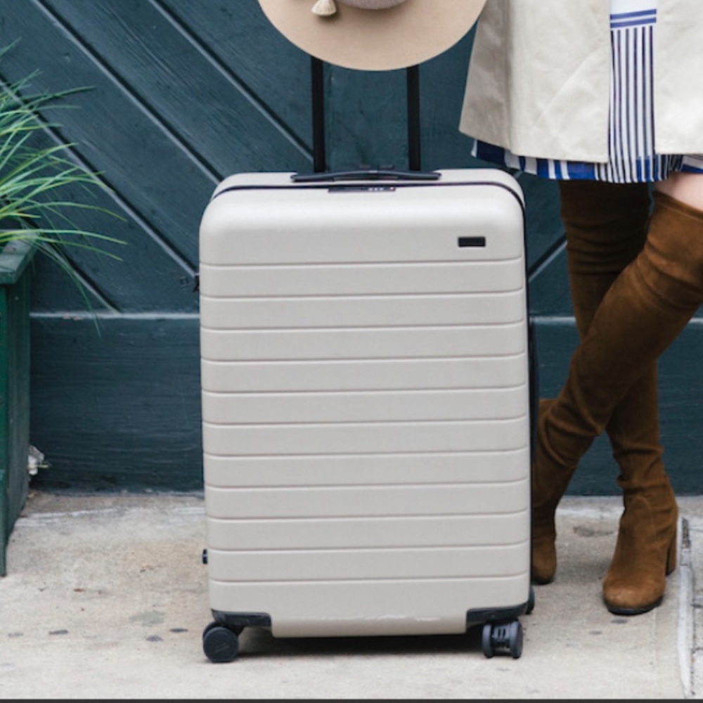 Away Travel Luggage *NEW* Medium Sand Suitcase